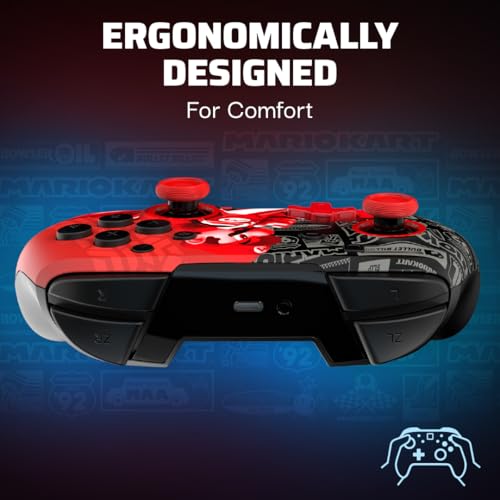 Wireless Controller for Nintendo Switch, Glows in the Dark, Rechargeable Battery E2669