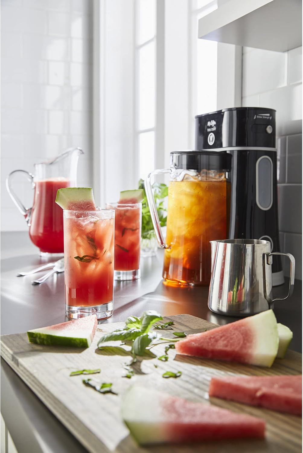 2-in-1 Iced Tea Brewing System with Glass Pitcher, 2.5 quarts U630768