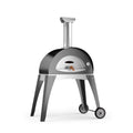 Alfa Ciao M 27" Wood Fired Pizza Oven on Base, Silver Gray
