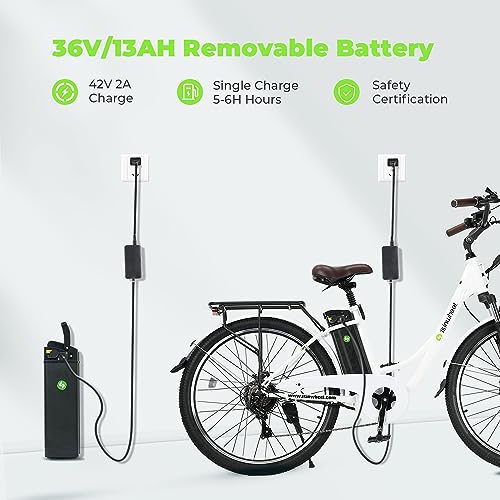 Electric Bike for Adults 750W 28mph with Removable Battery and Fat Tire W3858