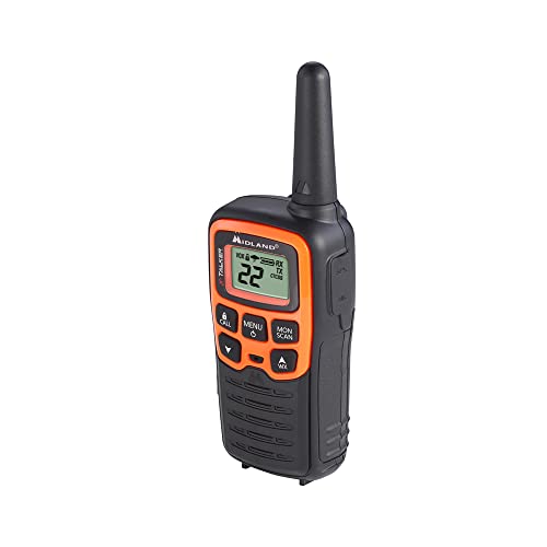 Spotting and Recovery Walkie-Talkie Long Range FRS Two Way Radio for Kids Caravanning with NOAA Weather Alert, 2 Pack U6300