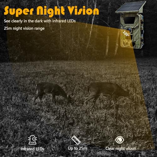 5K WiFi Trail Camera with Night Vision and 64GB SD Card R593430