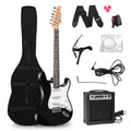 KARMAS PRODUCT 39 Inch Electric Guitar Starter Kit for Teenager and Aldult, Full-size Beginner Guitar with 10W Amplifier, Carrier Bag, Tuner, Strings, Picks, Cable
