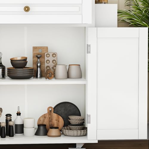 Movable Kitchen Island with Drop Leaf and Power Outlet Y932