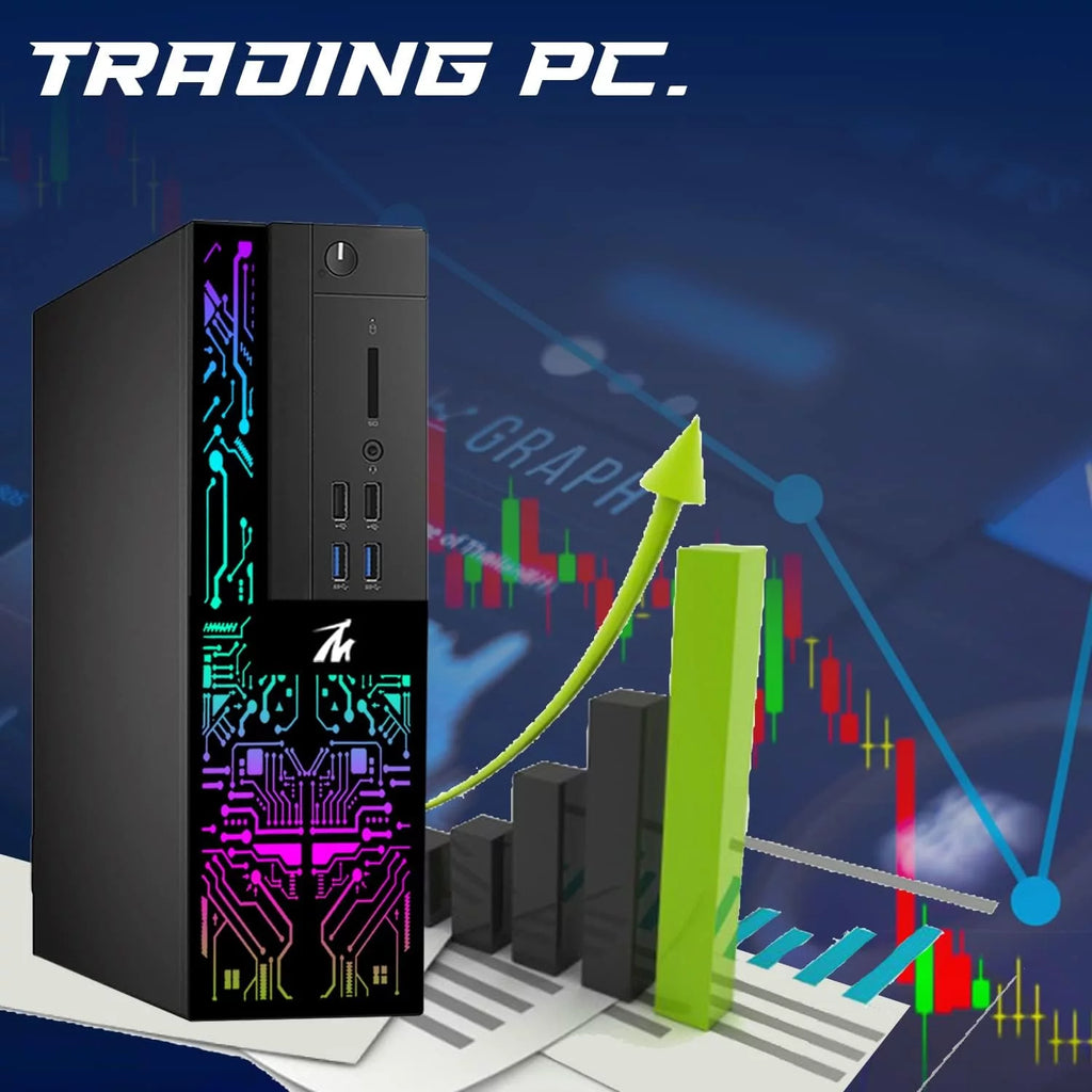 Refurbished Desktop PC Intel Core i5-6500, 16GB RAM, 120GB SSD, 2TB HDD, 4 Monitors W391