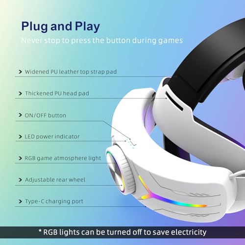 Comfort Head Strap with 12000mAh Battery for Meta Quest 3S T53689
