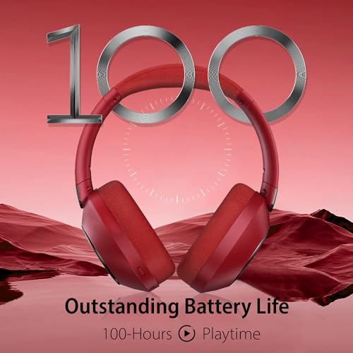 Wireless Over Ear Headphones with Active Noise Cancelling and Microphone T4812