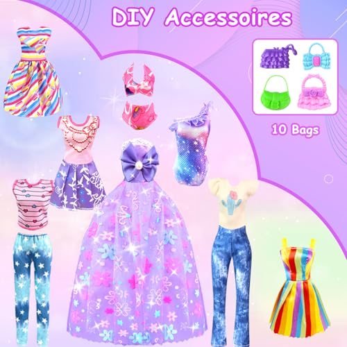 Doll Clothes and Accessories with Closet for 11.5 Inch Doll N68917
