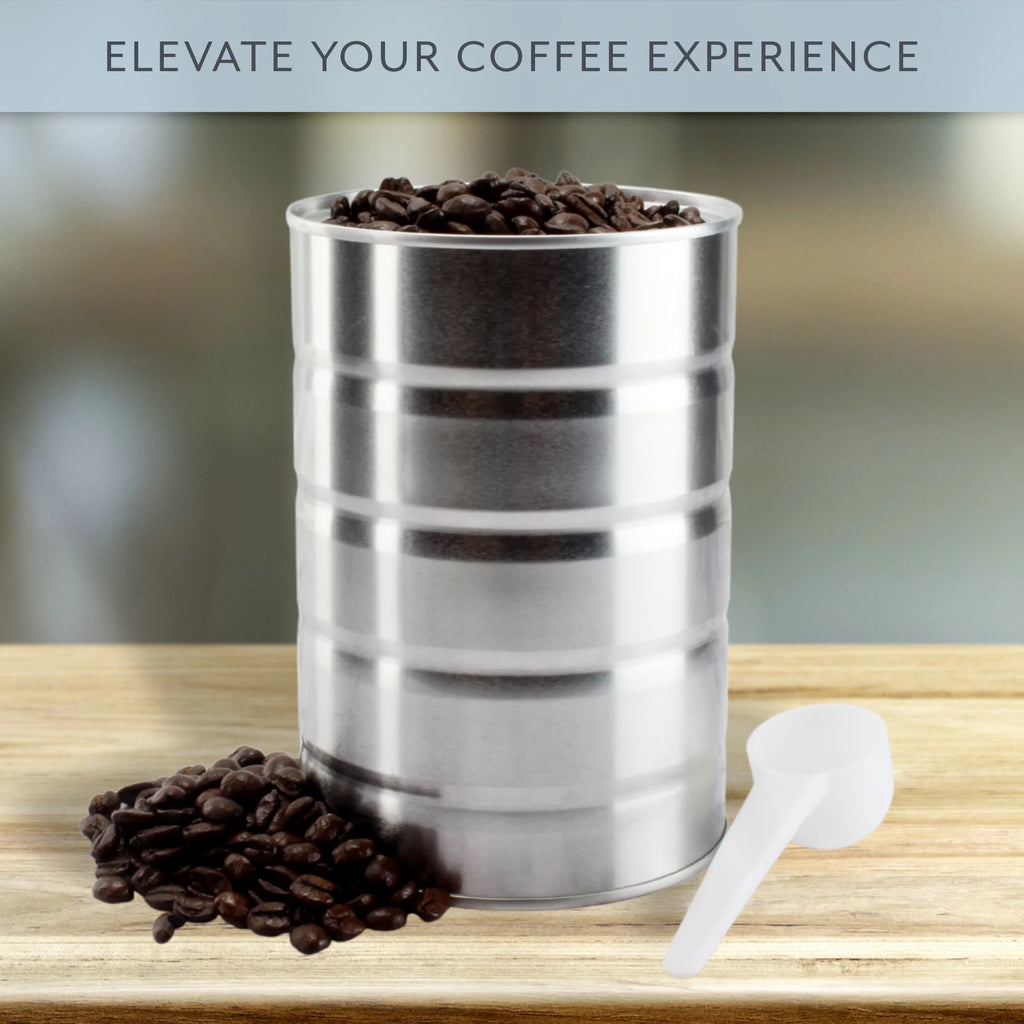 Metal Coffee Cans for Kitchen Storage and Crafts (4-Pack) M90531