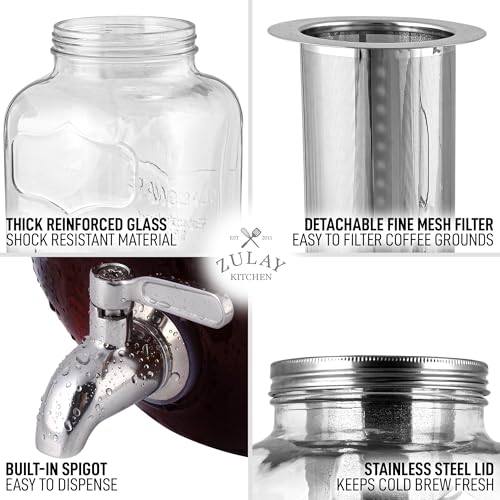1 Gallon Cold Brew Coffee Maker with Stainless Steel Infuser I1511