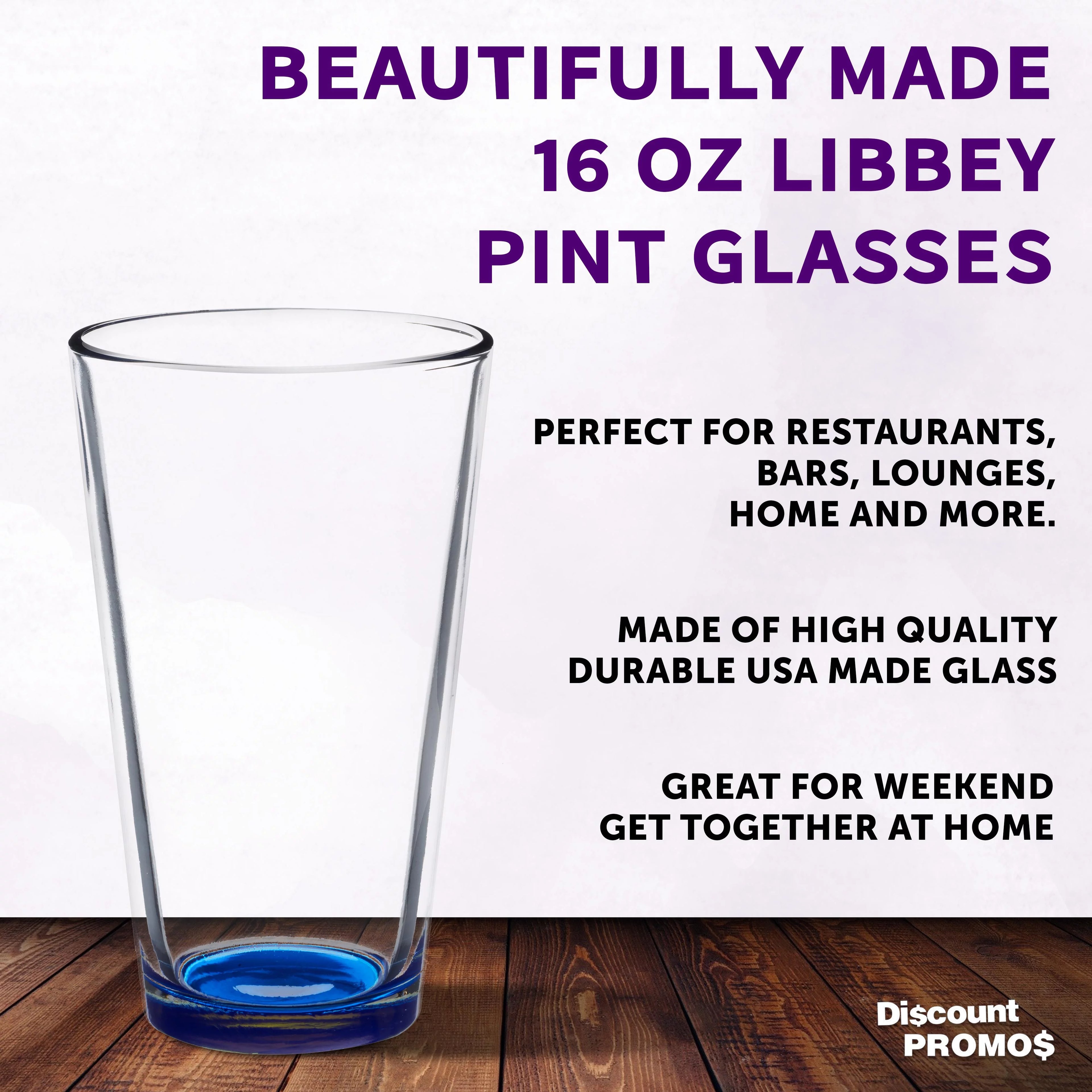 Heavy Duty Beer Pint Glasses 16 oz Set of 10, Restaurant Glassware for Cocktails F787648