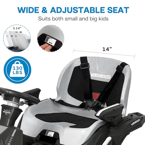 24V Ride on Toy for Big Kids with 4 Motors and Bluetooth Speaker R859