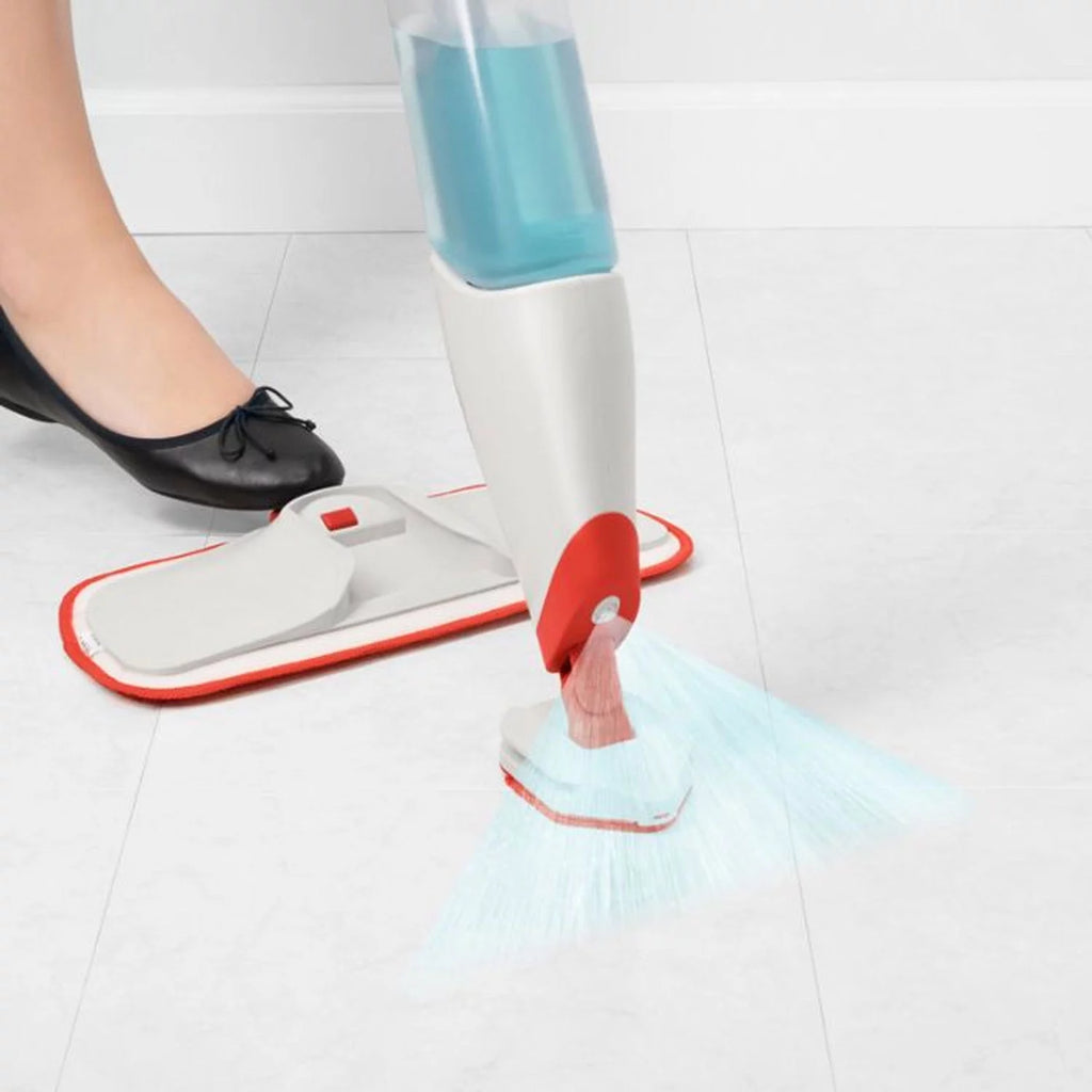 Refillable Wet Floor Spray Mop with Slide Out Scrubber R753