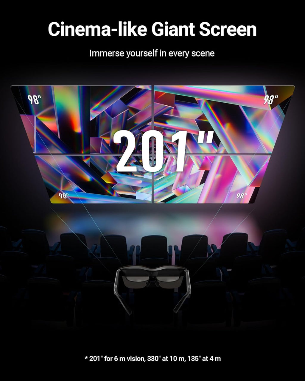 XR Glasses with Micro OLED Display and 120Hz Refresh Rate D973