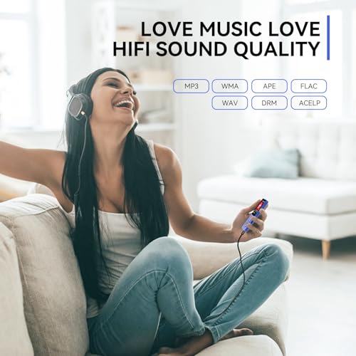 MP3 Player with Bluetooth 5.3, 1.8 Inch Screen, FM Radio, Voice Recorder O744186