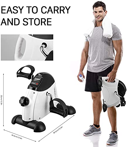 Under Desk Bike Pedal Exerciser with LCD Screen A782350