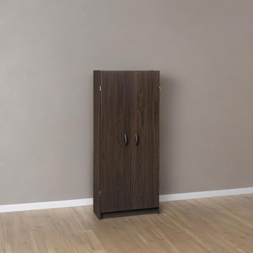 Pantry Cabinet with 2 Doors and Adjustable Shelves, White F51204