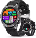 Smart Watch for Samsung Galaxy S8 - with LED Flashlight, 1.43" AMOLED Display, Outdoor Smartwatch with Compass/Altitude/Air Pressure, Waterproof Fitness Tracker Watch