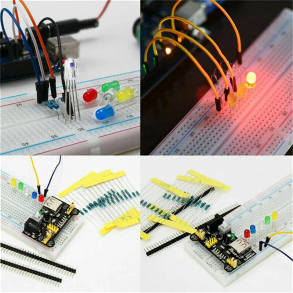 Electronic Components Kit, Precision Potentiometer Resistor with 830 Tie Points X829903
