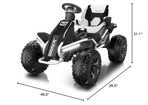 24V 4x4 Ride On Toy for Big Kids, 4x200W Motors, 5MPH, Parent Remote, Wide Seat, Green X884766