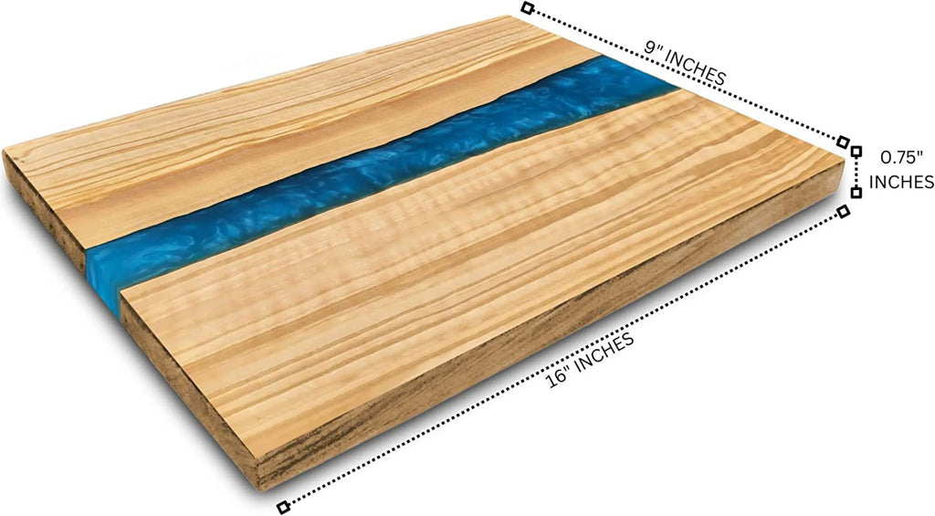 Blue Resin River Cheese Board Serving Tray B8636