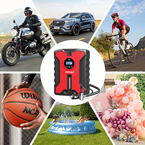 Cordless Tire Inflator Portable Air Compressor with Digital Pressure Gauge R961296