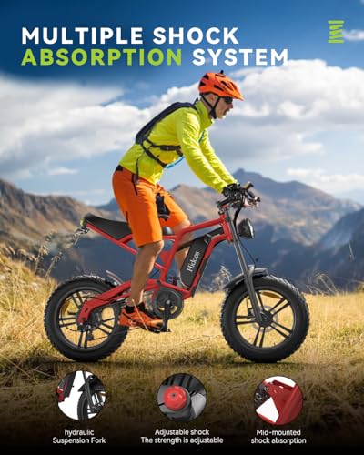 Electric Dirt Bike for Adults 20 Inch Fat Tire Off Road Q2594