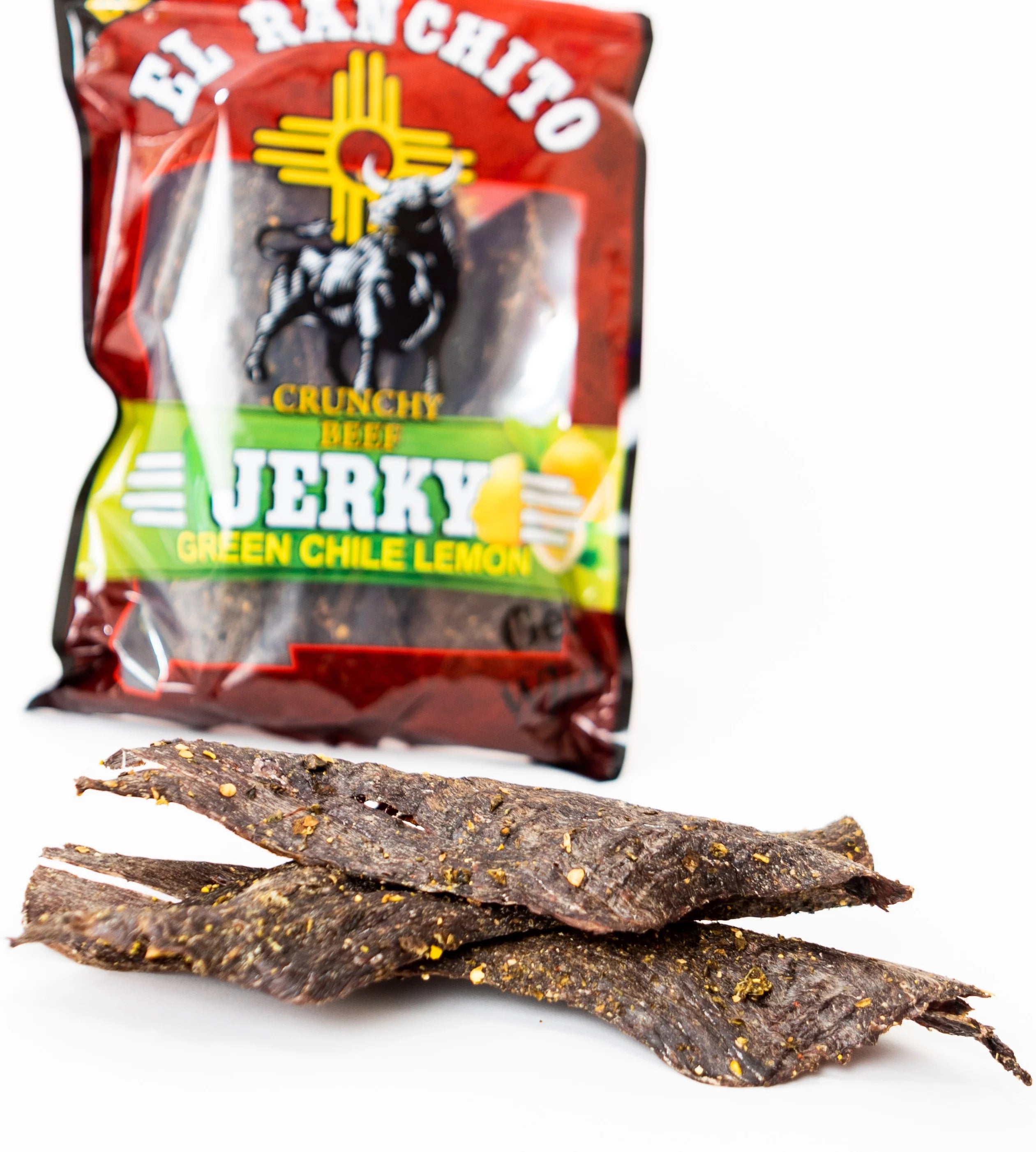 Crunchy Beef Jerky, Green Chile Lemon, 6 oz K8010