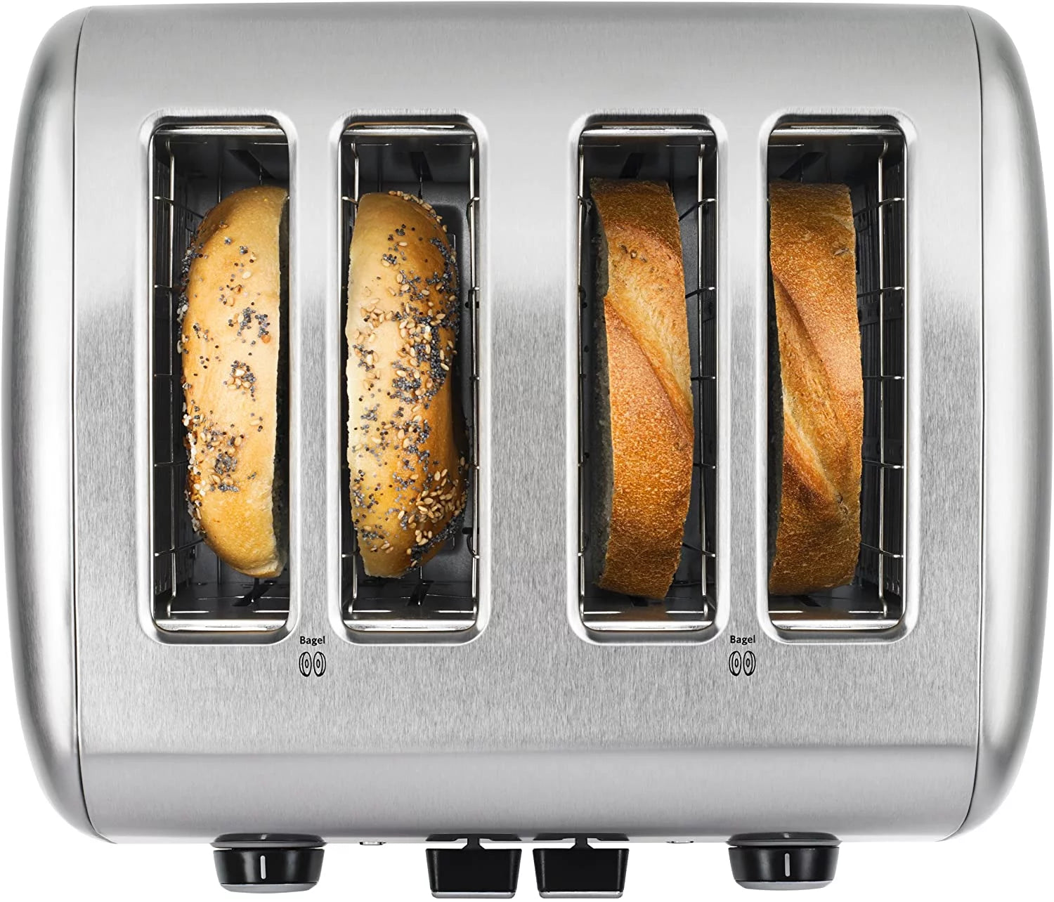Electric Kettle and 4 Slice Toaster Set - Stainless Steel B321187