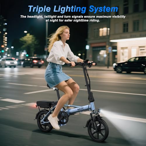 Electric Bike for Adults, 14'' Folding Ebike, 750W Peak, Removable Battery, 22mph, 40 Miles Range A312