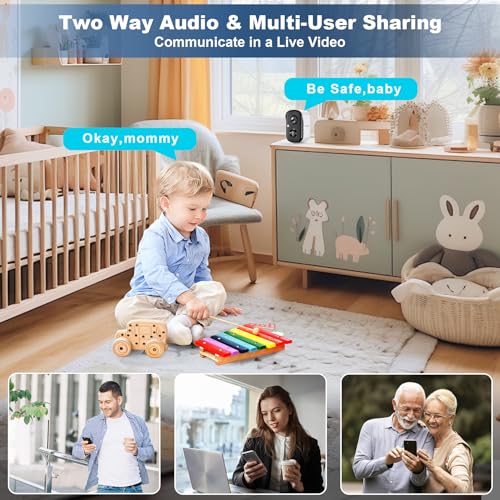 Wireless Outdoor Security Camera, 2K Battery Powered, AI Motion Detection, Color Night Vision L183343
