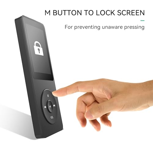 MP3 Player with Bluetooth 5.3, 1.8 Inch Screen, FM Radio, Voice Recorder O744186