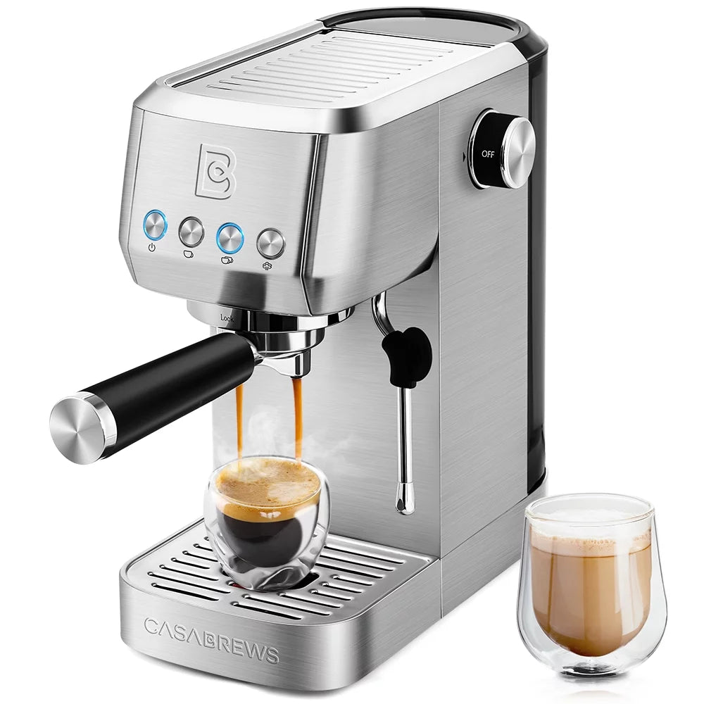 Espresso Machine with Milk Frother, 49 oz Water Tank R869
