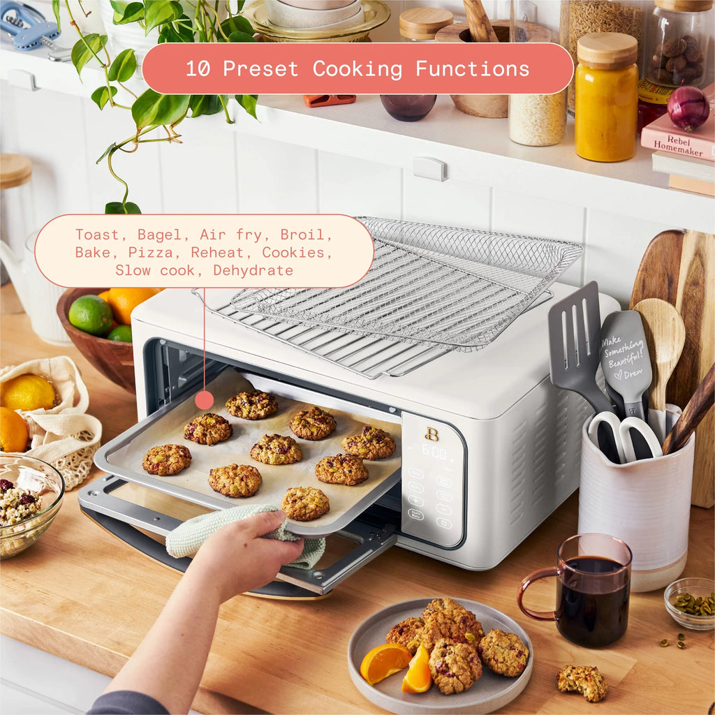 Infrared Air Fry Toaster Oven, 9-Slice, 1800 W, White S1414