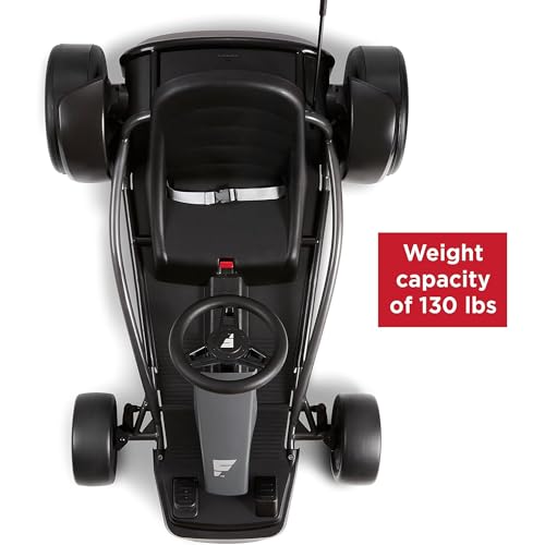 Kids Electric Go-Kart with Adjustable Seat, Grey X830256