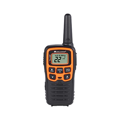 Spotting and Recovery Walkie-Talkie Long Range FRS Two Way Radio for Kids Caravanning with NOAA Weather Alert, 2 Pack U6300