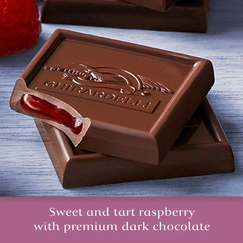 Dark Chocolate Raspberry Squares, 5.32 oz Bag (Pack of 6) M177166