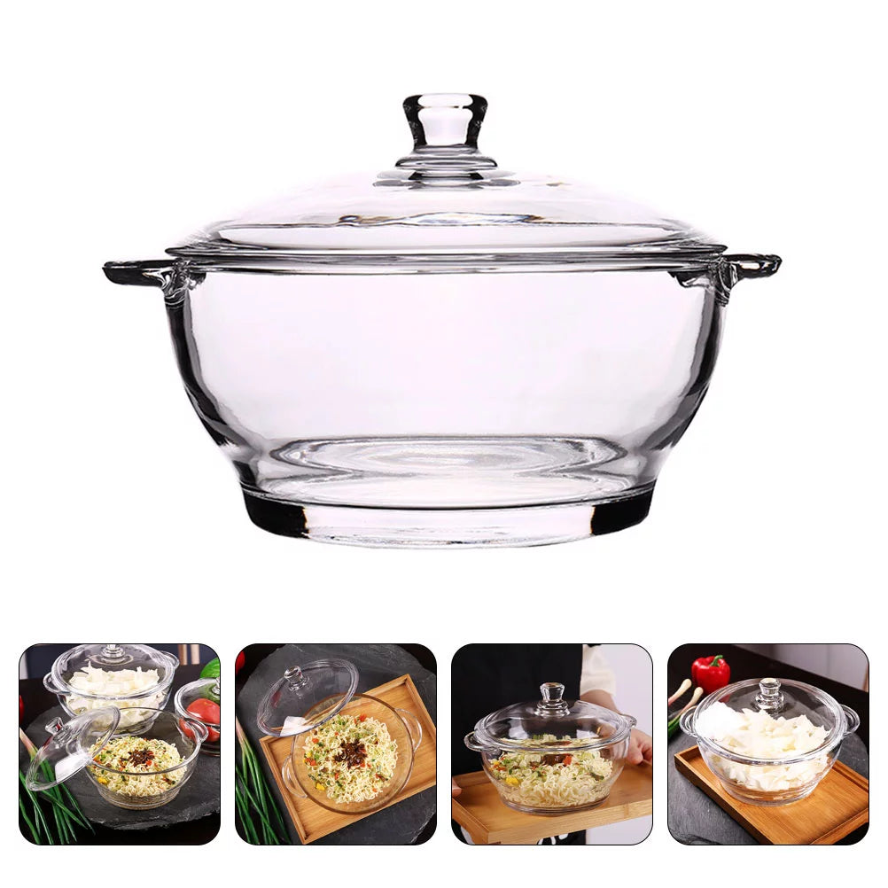 Tempered Glass Salad Bowl, Microwave Safe R7164