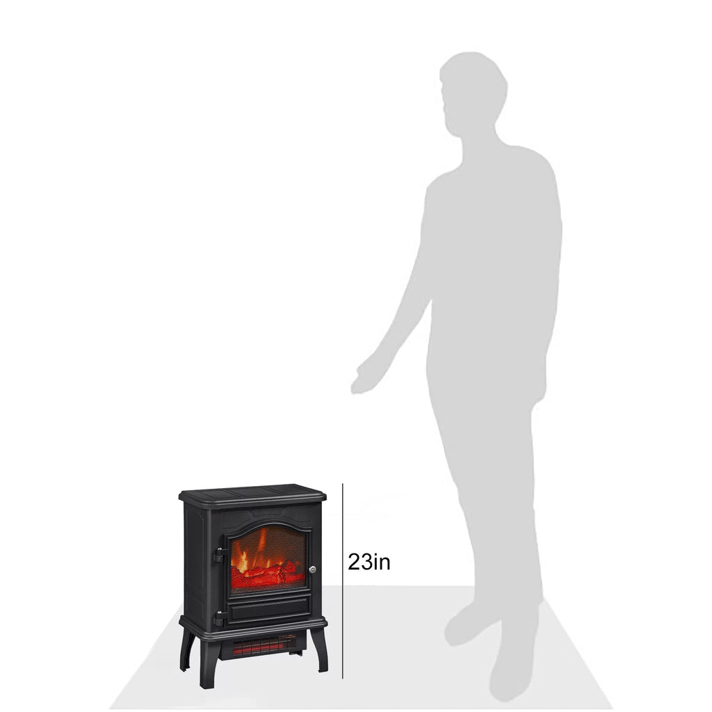 Infrared Quartz Electric Stove Heater, 1500W, Black Y898