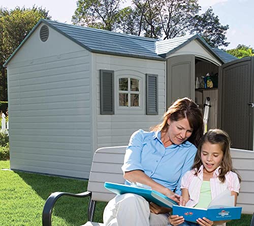 Outdoor Storage Shed, 15 x 8 ft, Dual Entry Z43758