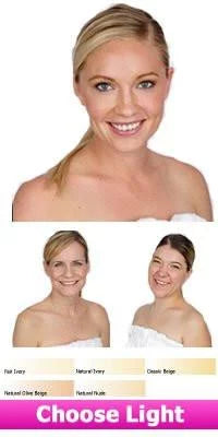 Airbrush Foundation 5 Assorted Light Satin Shades Z421
