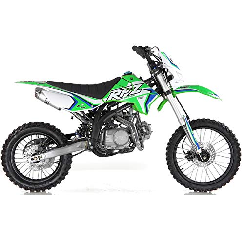 125cc Gas Dirt Pitbike with Headlight, Black Q764383