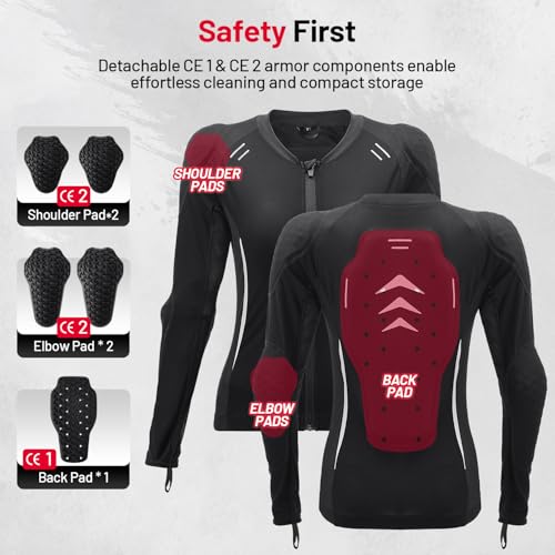Women's CE Certified Motorcycle Riding Shirt G9015