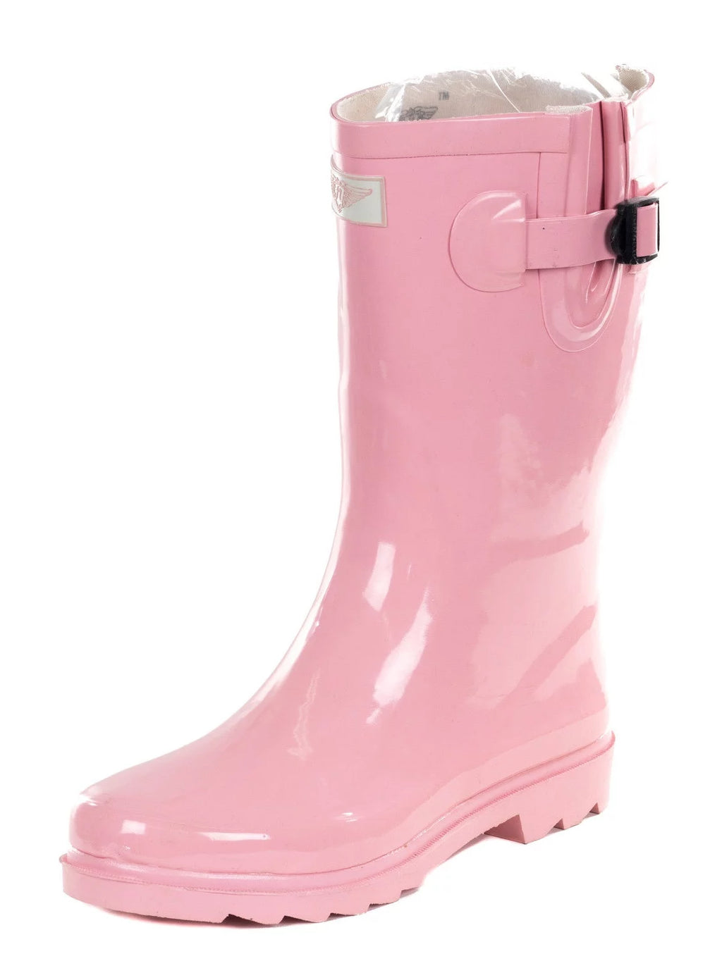 Women's Pink Mid-calf Rain Boots J412543