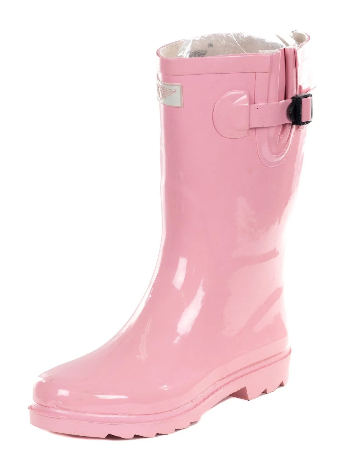 Women's Pink Mid-calf Rain Boots J412543