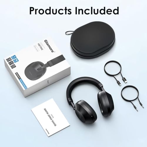 Noise Cancelling Over Ear Bluetooth Headphones, 40H Playtime, Foldable F53513