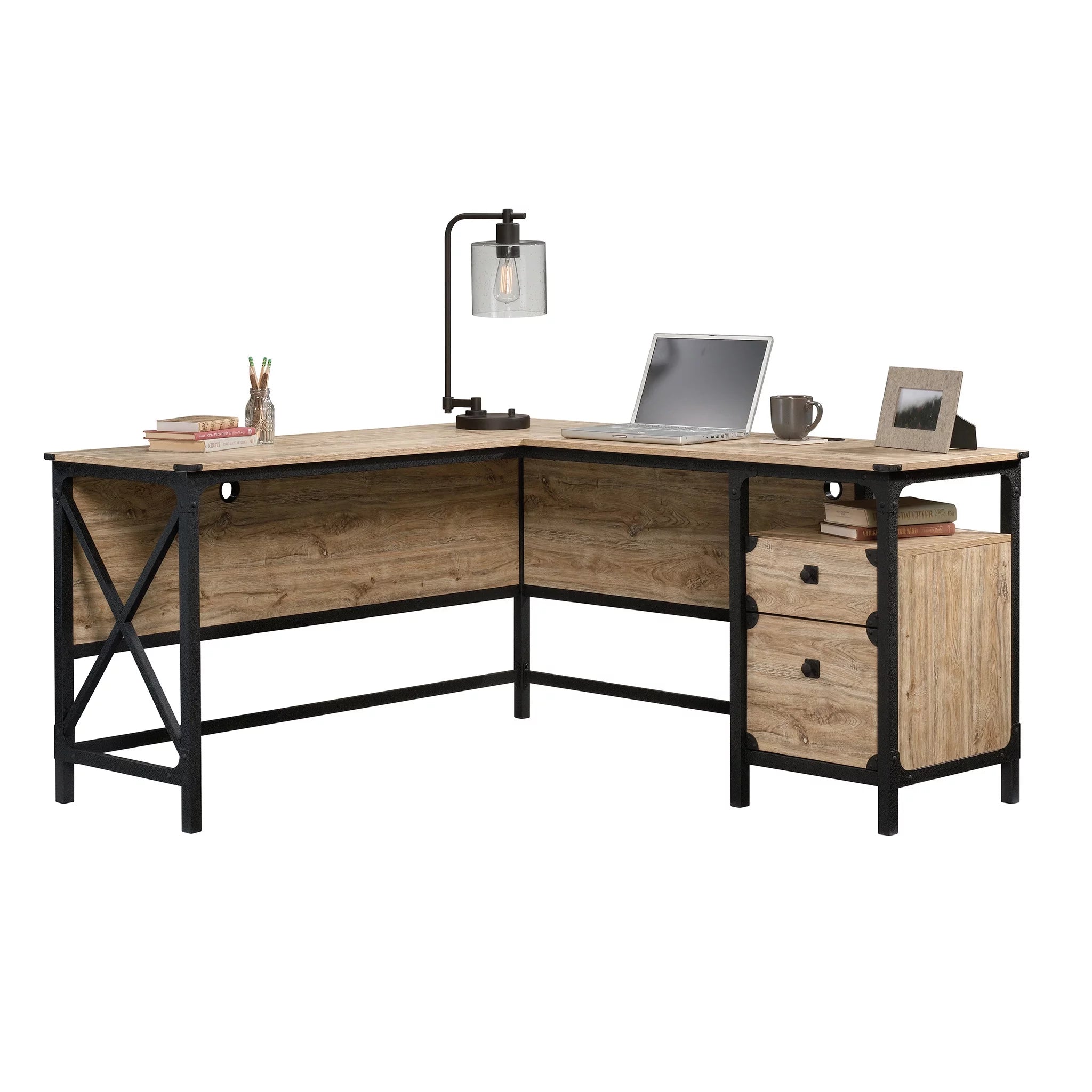L-Desk, Milled Mesquite Finish S533636