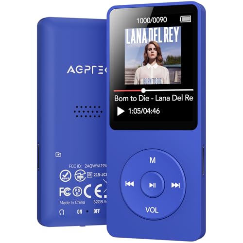 MP3 Player with Bluetooth 5.3, 1.8 Inch Screen, FM Radio, Voice Recorder O744186