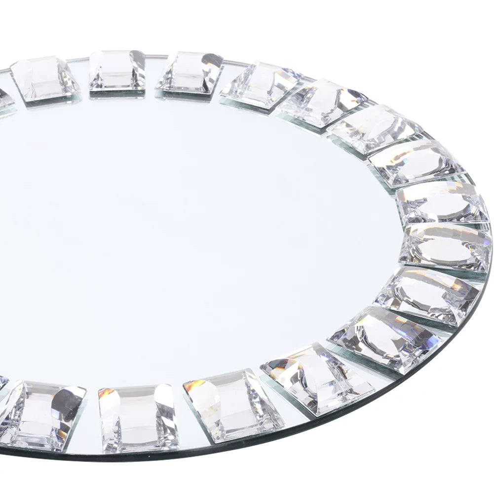 Mirror Charger Plates, Set of 4, Silver P3270