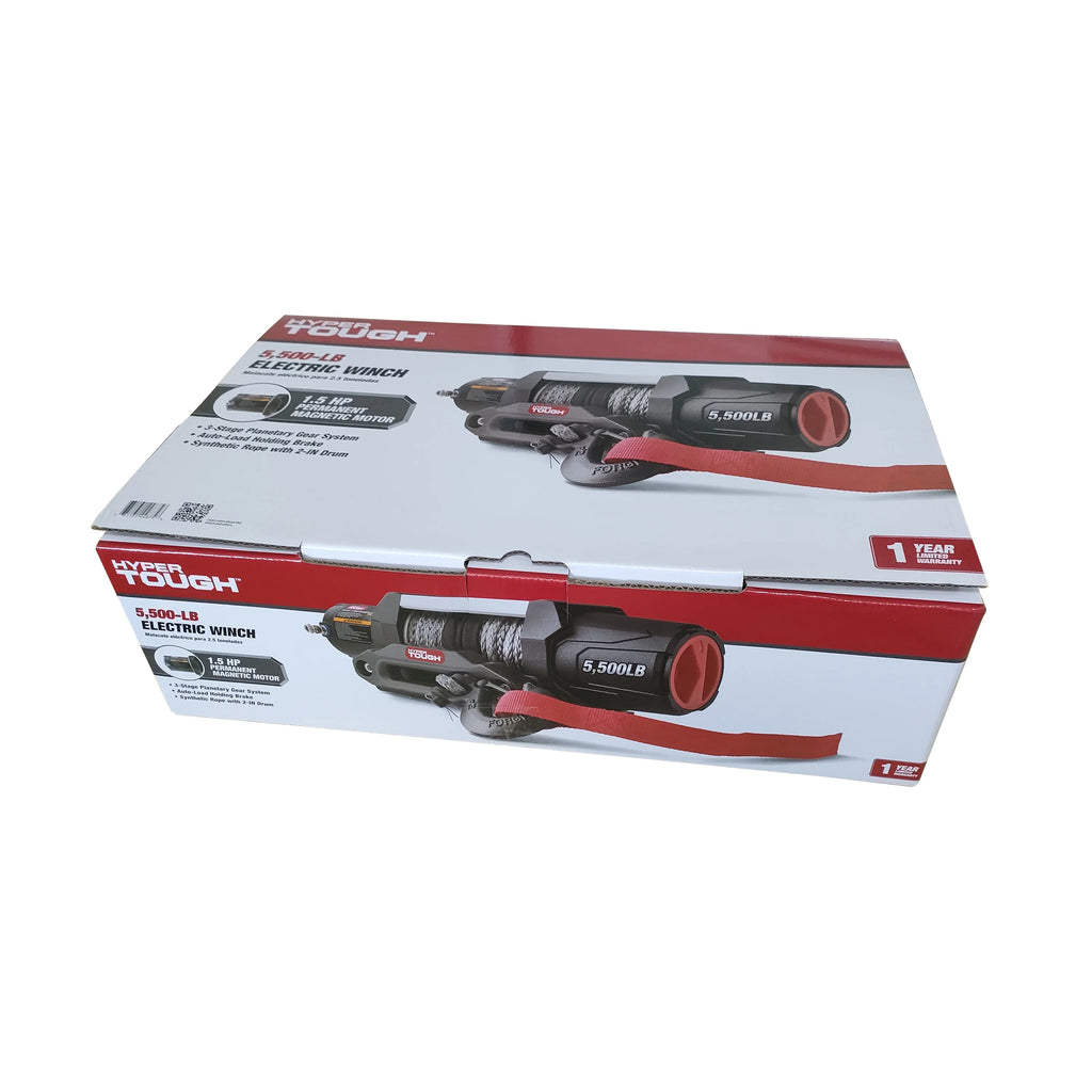 5500 lb 12V DC Electric UTV Winch with 50ft Synthetic Rope G866